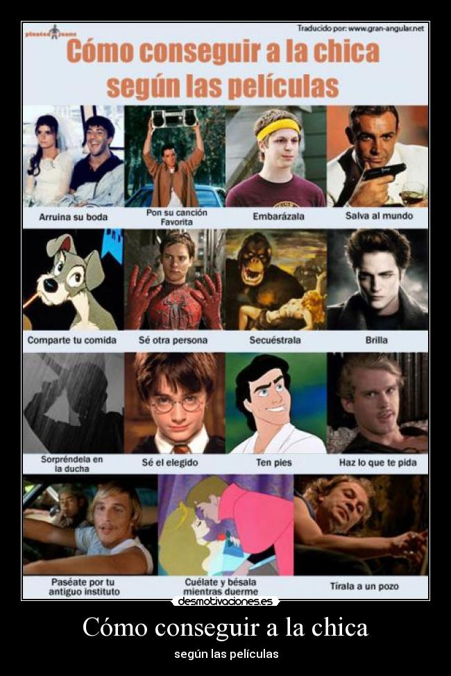 Cómo conseguir a la chica - según las películas