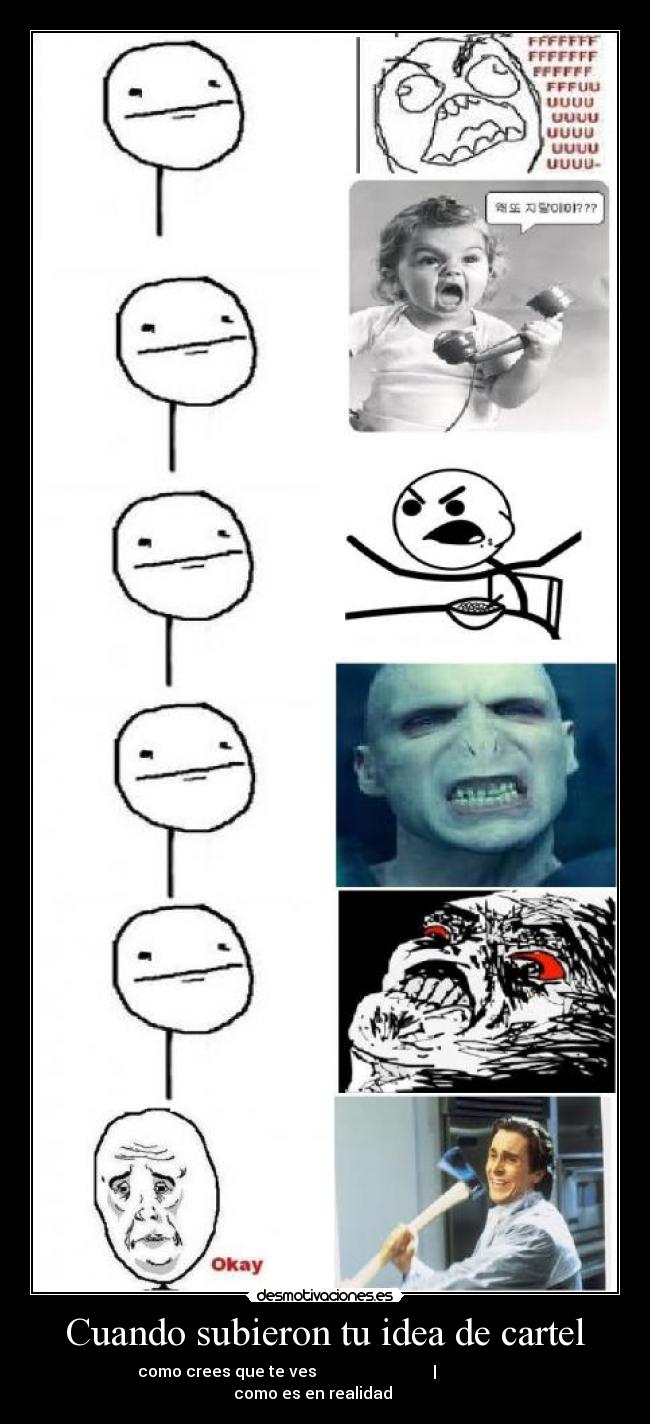carteles cuando subieron idea cartel desmotivaciones