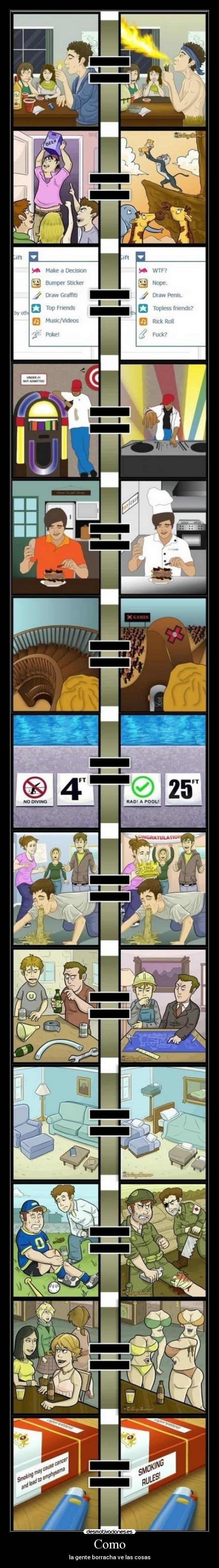 Como - la gente borracha ve las cosas