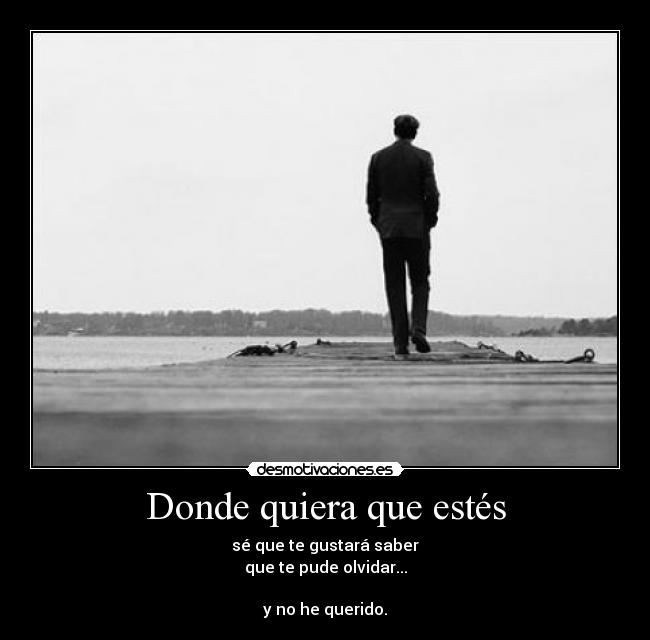 Donde quiera que estés -