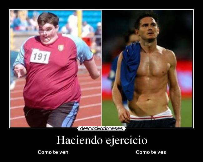 Haciendo ejercicio -