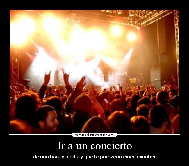 Ir a un concierto -