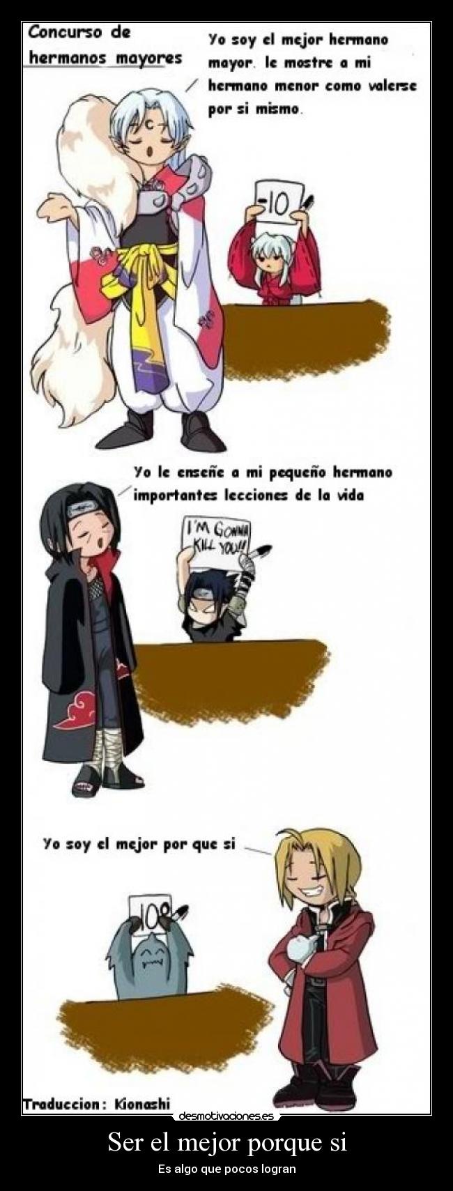 Ser el mejor porque si - 