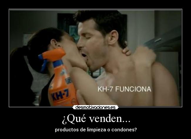¿Qué venden... - productos de limpieza o condones?