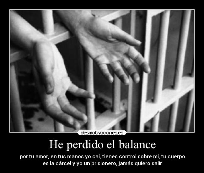 He perdido el balance - 