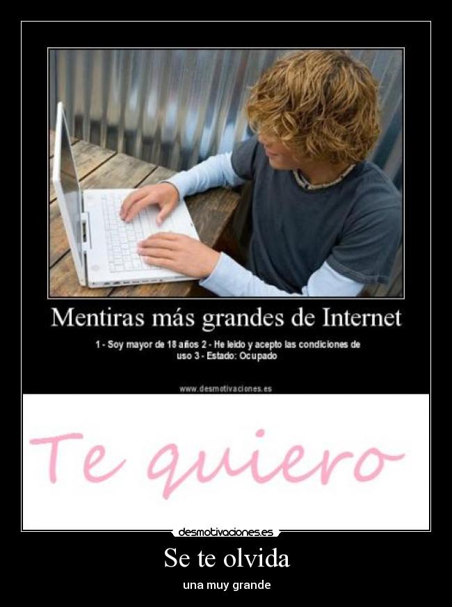 Se te olvida -