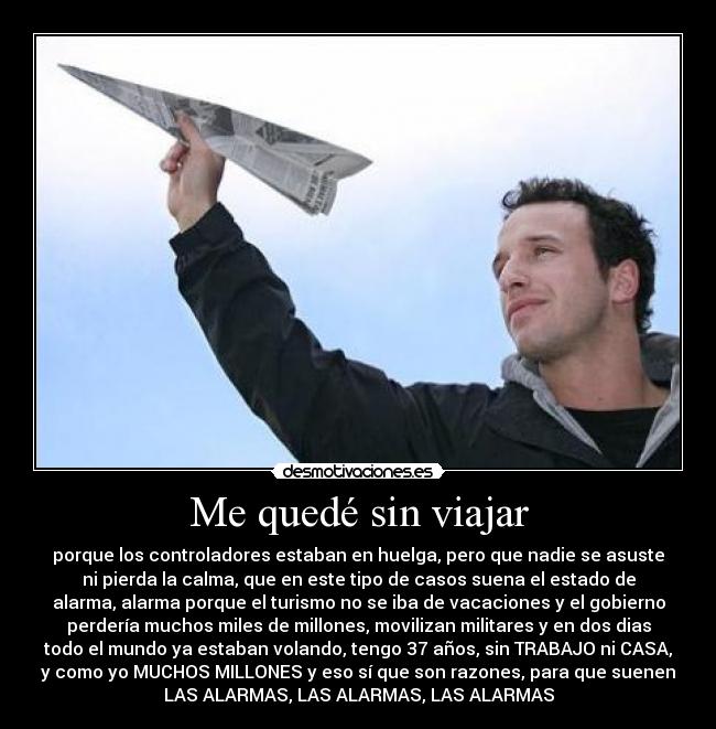 Me quedé sin viajar - 