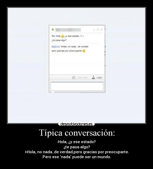 Típica conversación: -