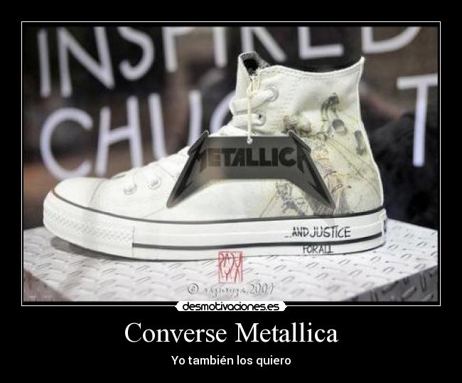 Converse Metallica - Yo también los quiero