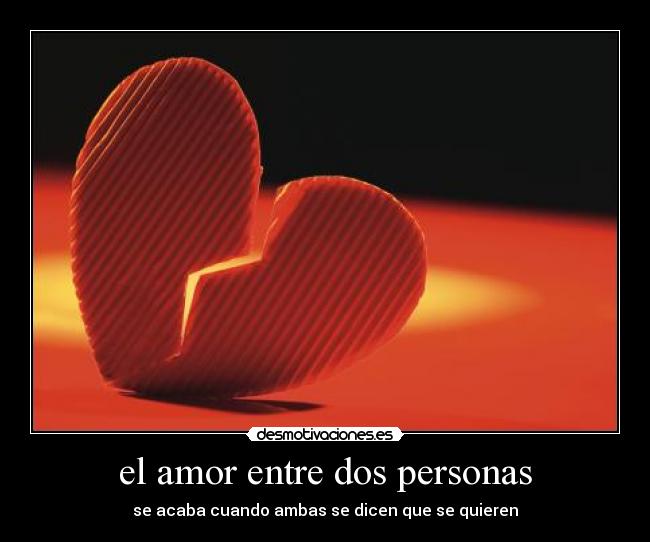 el amor entre dos personas -