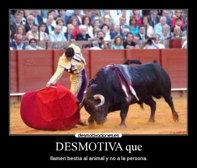 DESMOTIVA que - 