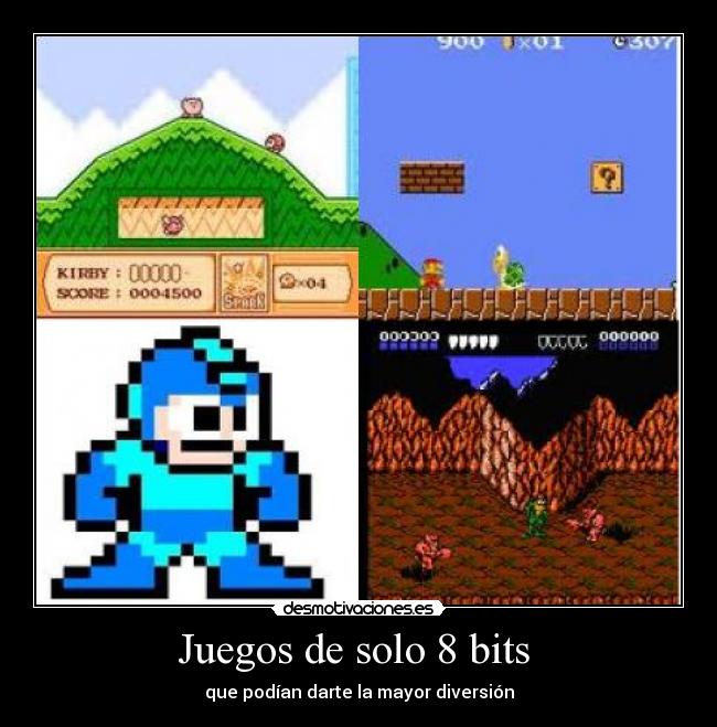 Juegos de solo 8 bits - que podían darte la mayor diversión
