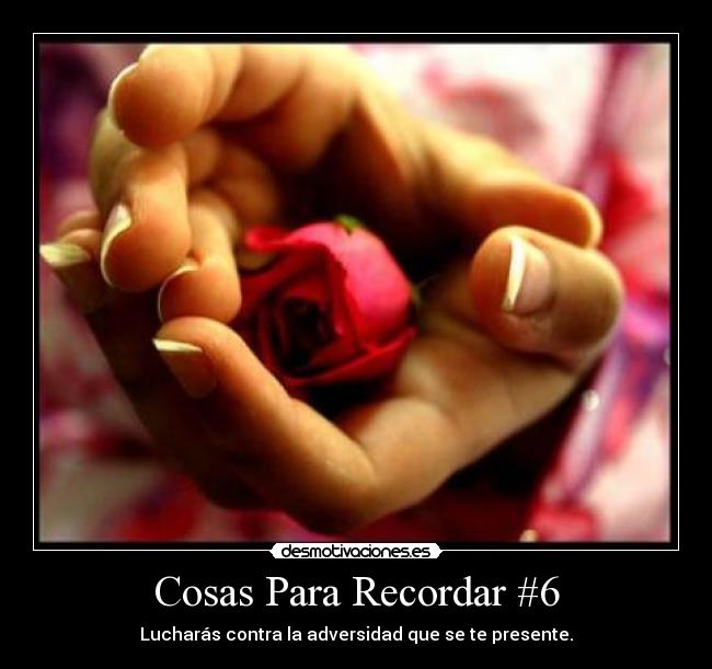 Cosas Para Recordar #6 - 