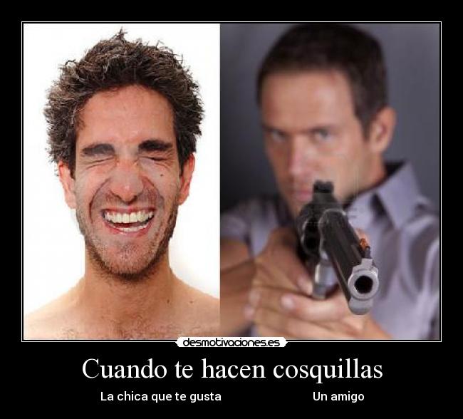 Cuando te hacen cosquillas - La chica que te gusta Un amigo