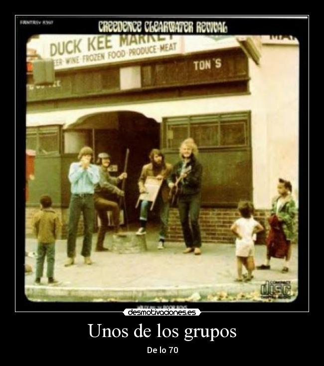 Unos de los grupos - De lo 70