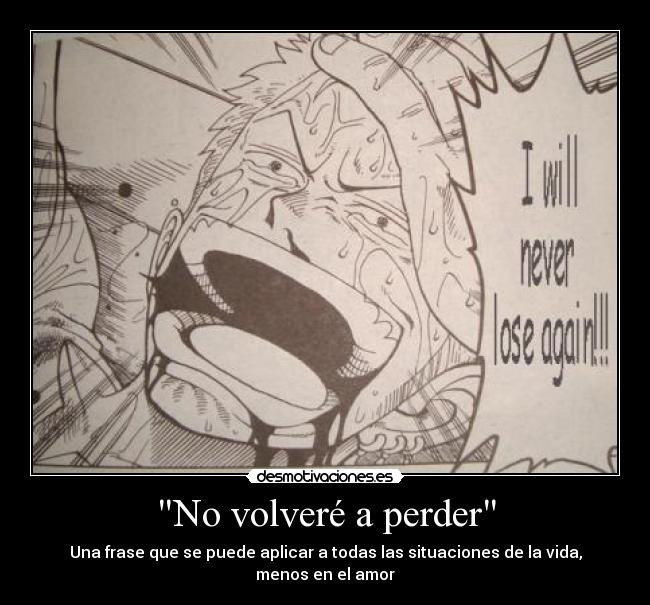 carteles rincewind one piece zoro volvere perder frase aplicar situaciones vida menos amor desmotivaciones