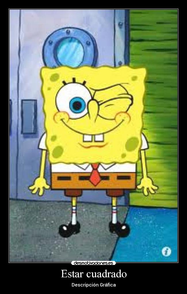 carteles cuadrado bob esponja desmotivaciones