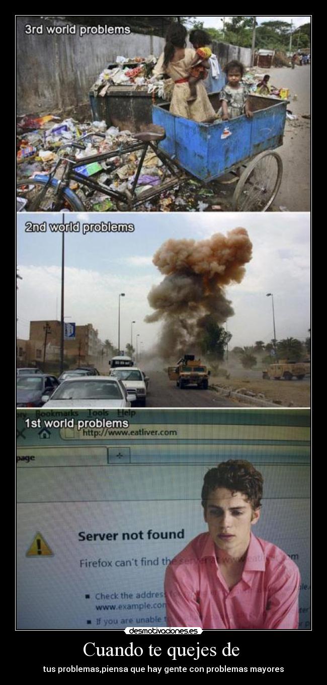 Cuando te quejes de  - 