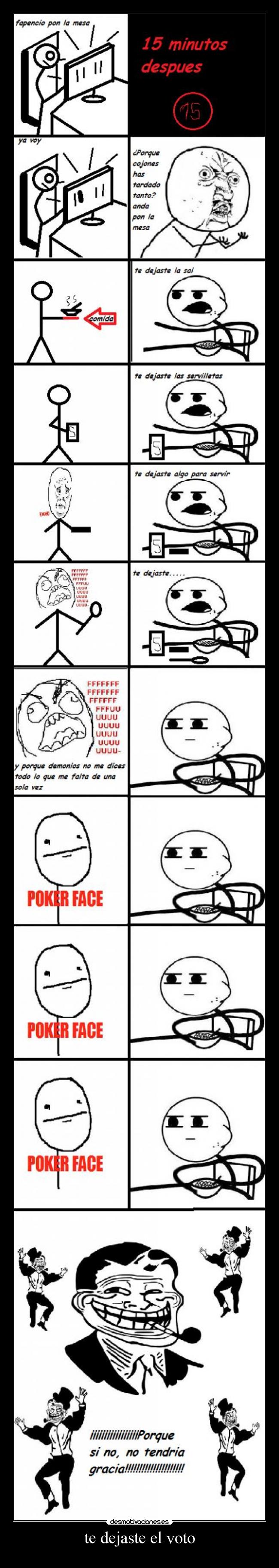 te dejaste el voto -