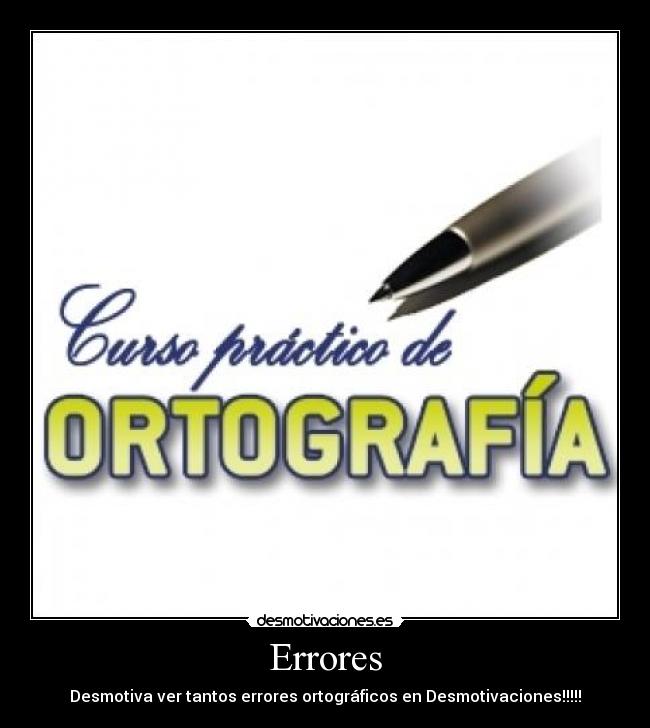 Errores -