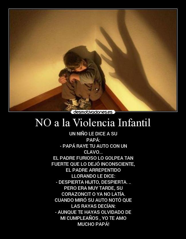 NO a la Violencia Infantil -
