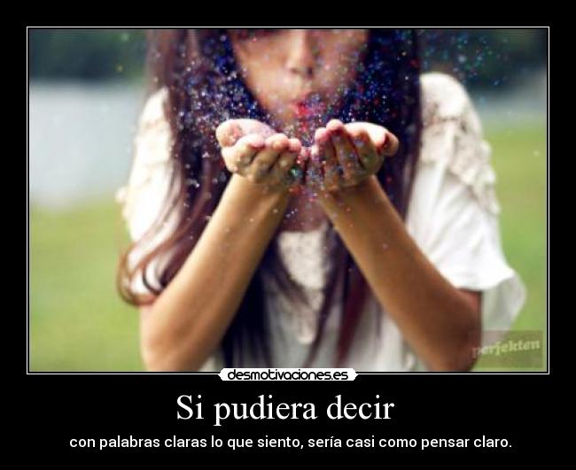 Si pudiera decir  - 
