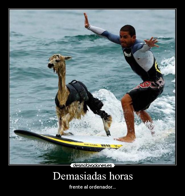 Demasiadas horas - frente al ordenador...