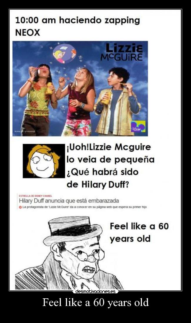 Feel like a 60 years old -