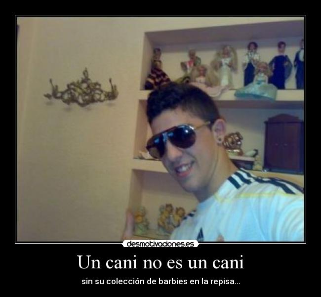 Un cani no es un cani - sin su colección de barbies en la repisa...