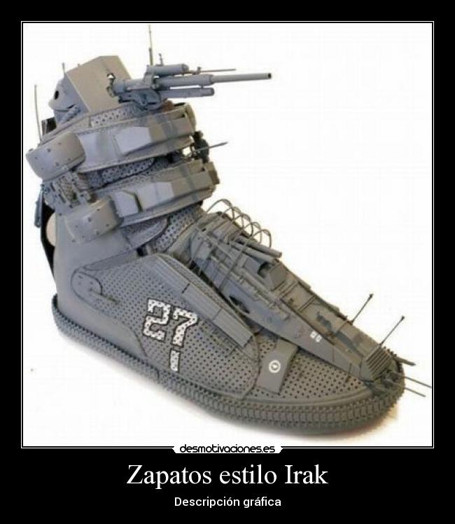 Zapatos estilo Irak - Descripción gráfica
