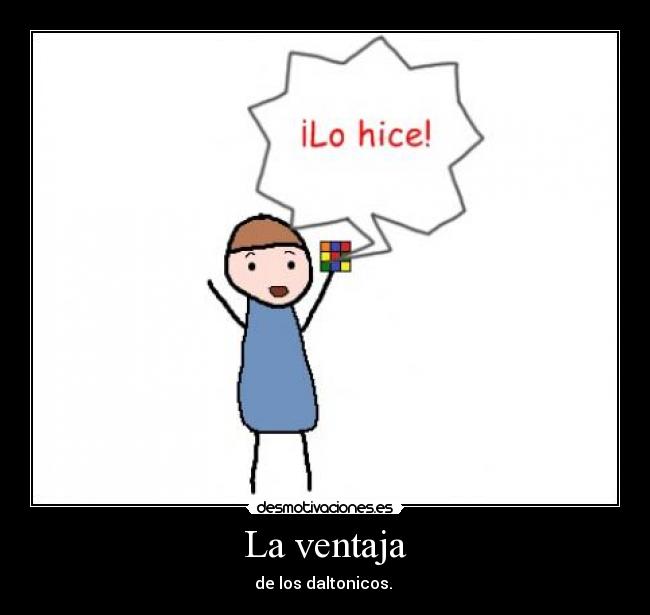 La ventaja - de los daltonicos.