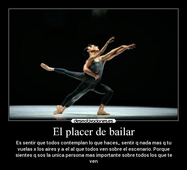 El placer de bailar -