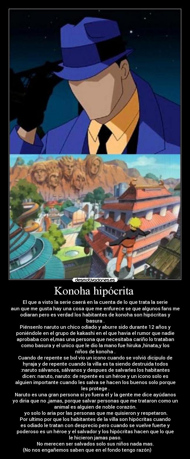 Konoha hipócrita -