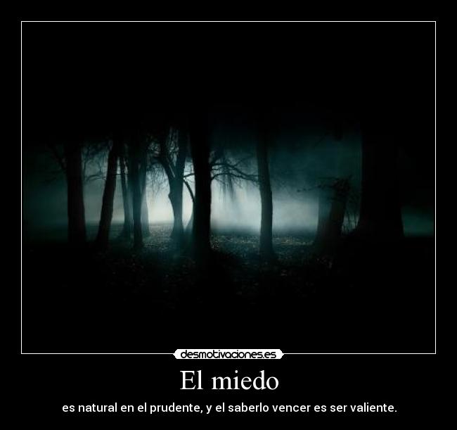 El miedo - es natural en el prudente, y el saberlo vencer es ser valiente.
