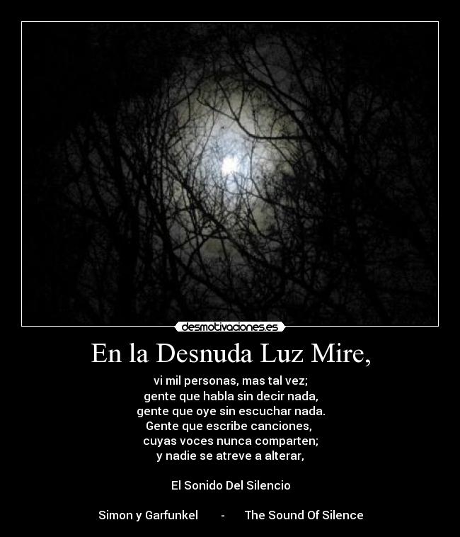 En la Desnuda Luz Mire, - 