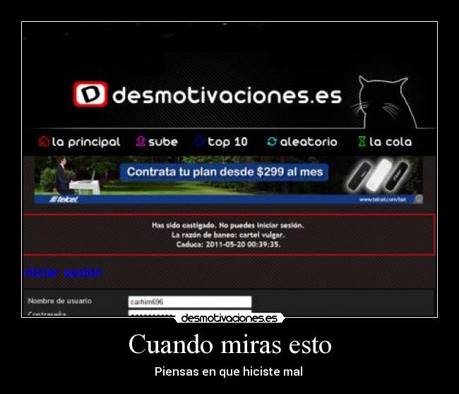 Cuando miras esto - Piensas en que hiciste mal