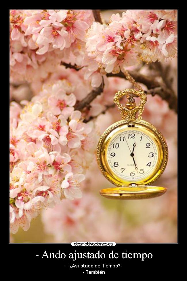carteles tiempo ajustado asustado desmotivaciones
