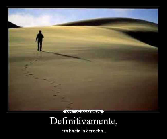 Definitivamente, -