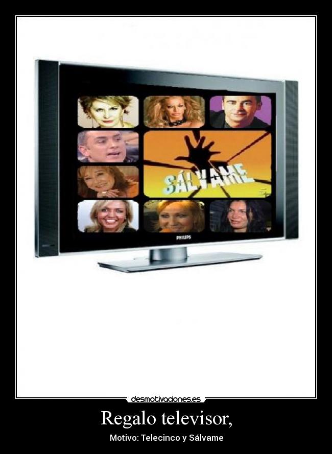 Regalo televisor, -