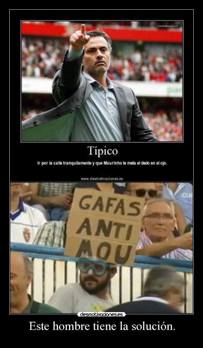 Este hombre tiene la solución. - 