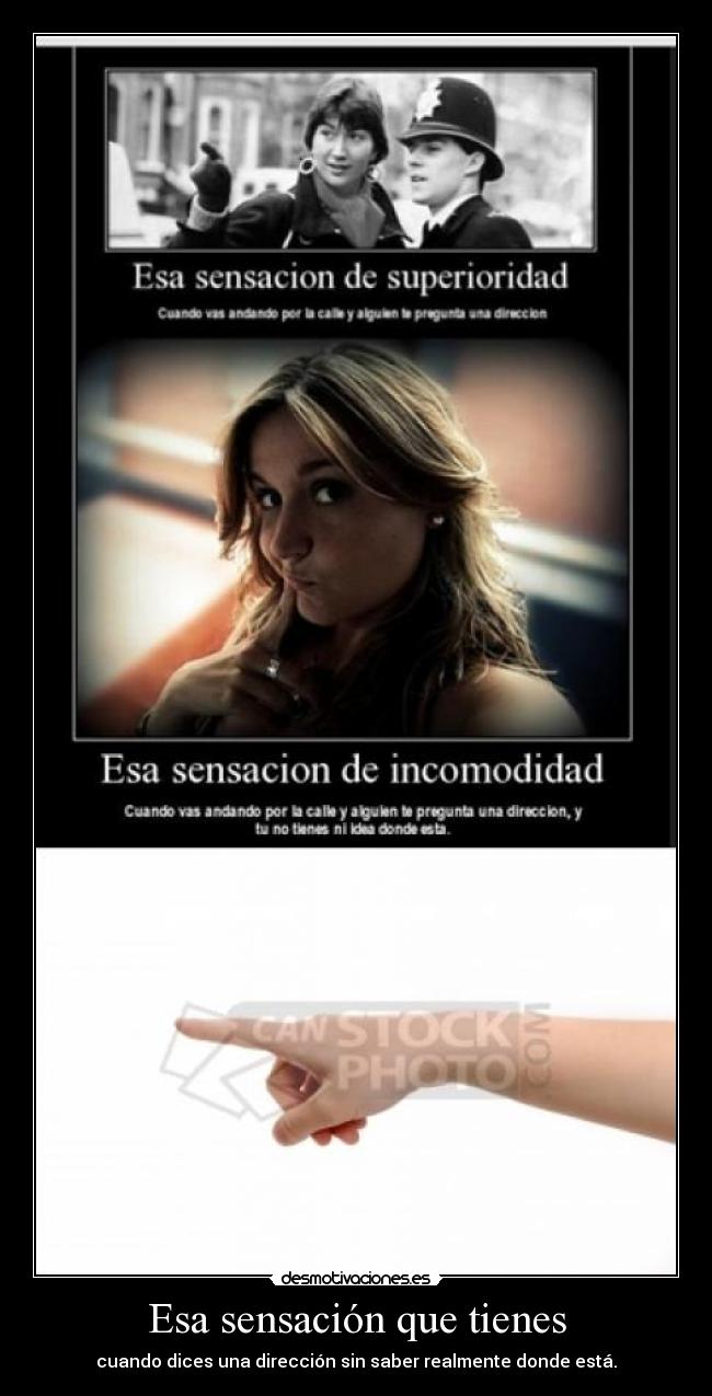 Esa sensación que tienes - 