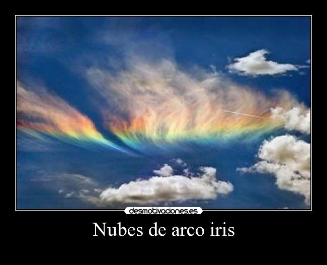 Nubes de arco iris -