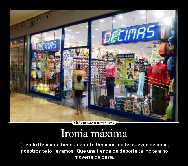 Ironía máxima -