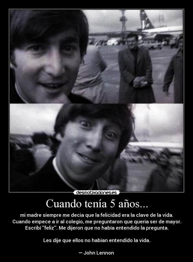 Cuando tenía 5 años... -