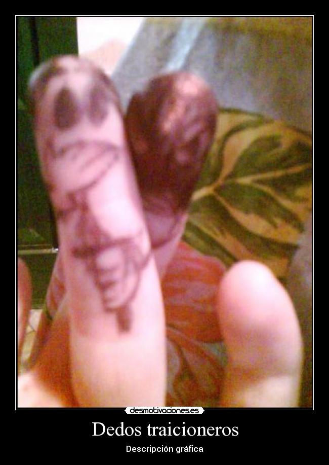 Dedos traicioneros - Descripción gráfica