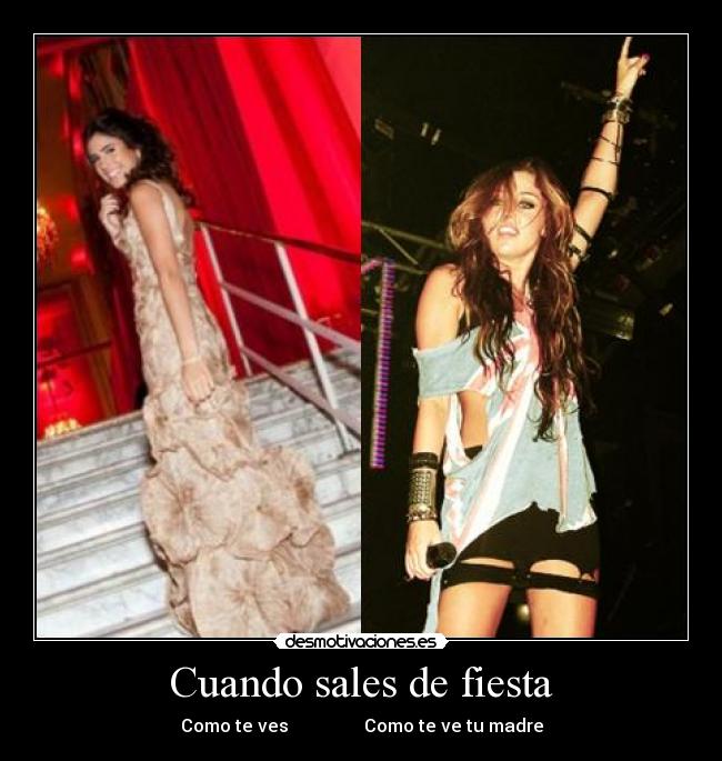 carteles fiesta cuando sales fiesta desmotivaciones