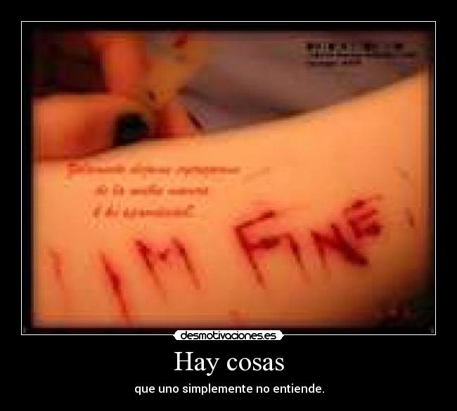 Hay cosas -