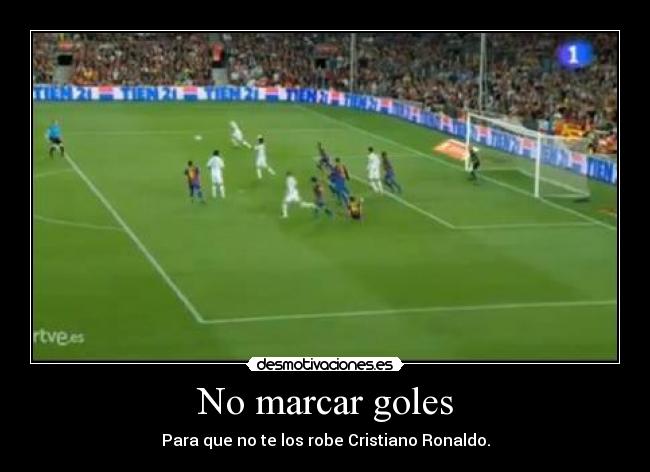 No marcar goles - 