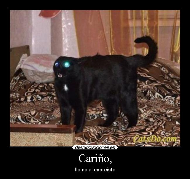 Cariño, - llama al exorcista