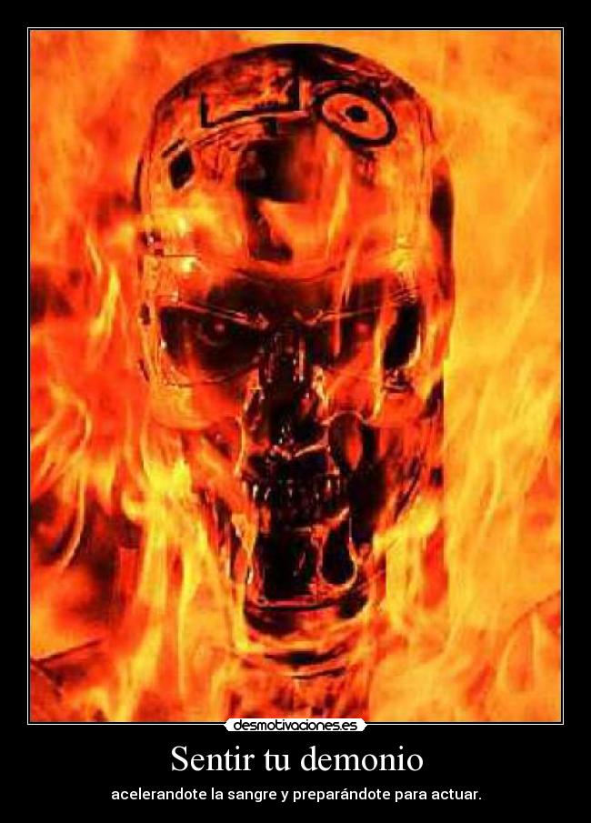 Sentir tu demonio -